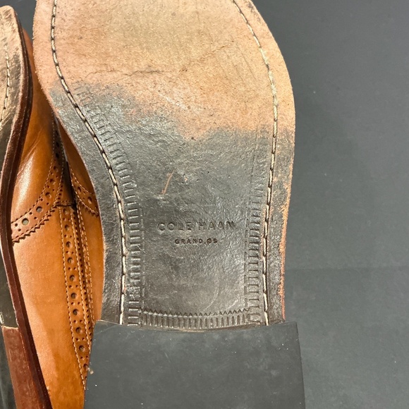 Cole Haan Grand.ØS Leather Wingtip Oxford Dress Shoes Brown Men’s 12 main image 12